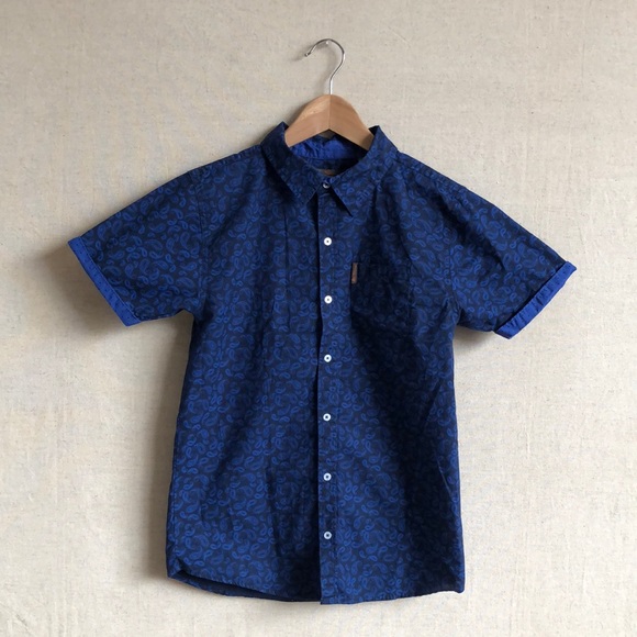 Ben Sherman Blue Short Sleeve Shirt - Picture 1 of 6